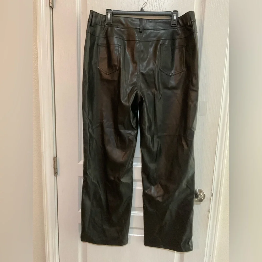 VILIGO Faux Leather Pants Black XXL